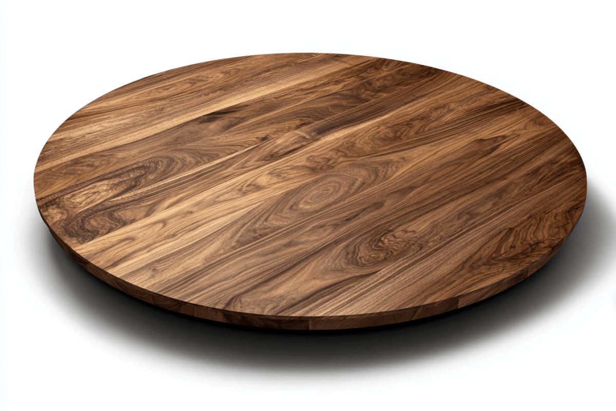 X-TAGE WALNUT 【ROUND L】 Walnut Round Tabletop | Custom Wood Top NY