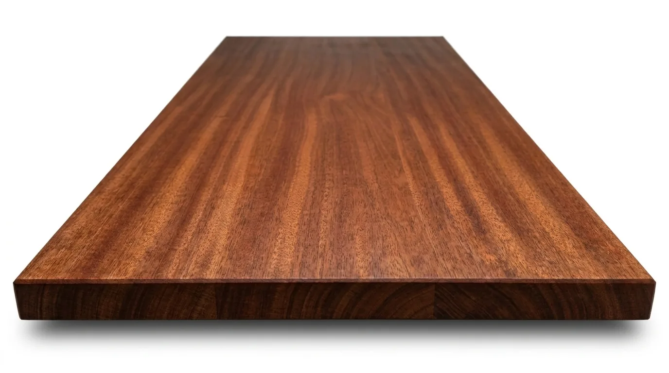 Solid mahogany hardwood surface, milled in New York